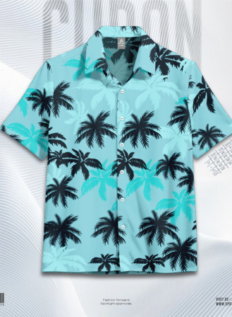 1275 - New GTA Vice City Hawaiian Cuban Collar Shirt