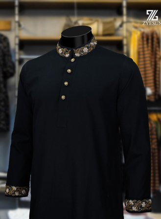 1287 - PLATINUM Panjabi PL21 - Black
