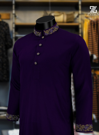 1292 - PLATINUM Panjabi PL24 - Navy Blue