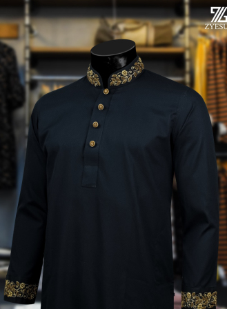 1301 - PLATINUM Panjabi PL31 - Black