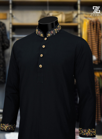 1305 - PLATINUM Panjabi PL35 - Black
