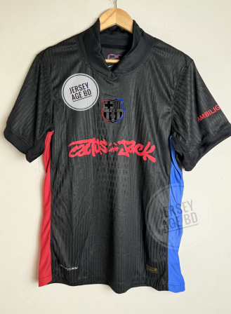 1318 - Barcelona Away El Clasico Travis Scott Cactus Jack Jersey 24 -25 Season