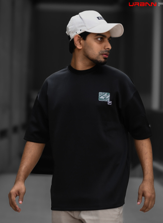 1319 - Premium Edition Drop Shoulder - Black