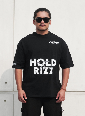 1346 - Rizz – Oversized Tee | Limited Edition | Black