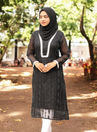 1372 - Jute Fusion One Plece - Black & White