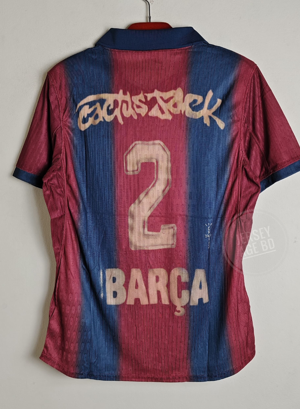 1411 - Barcelona El Clasico Travis Scott Retro Remake Jersey 00-01 Season
