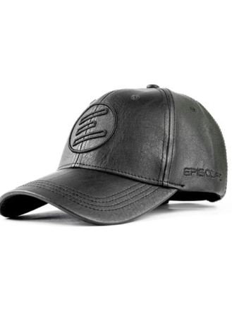 1440 - Episodes Iconic Black Faux Leather Cap