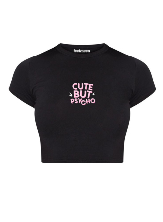 1448 - Feelzaven Crop Top Psycho