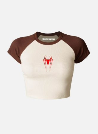 1449 - Feelzaven Crop Top Spider