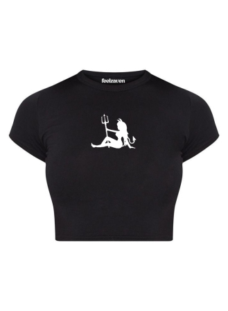 1450 - Feelzaven Crop Top Trident