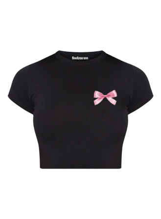 1460 - Feelzaven Crop Top Ribbon