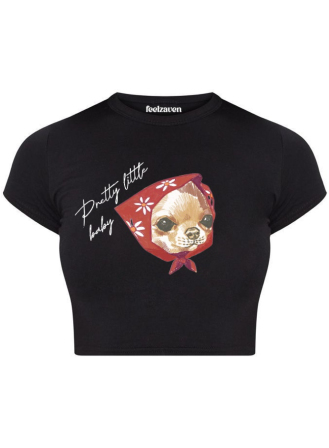 1464 - Feelzaven Crop Top Pretty Little Baby
