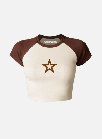 1467 - Feelzaven Crop Top Single Star