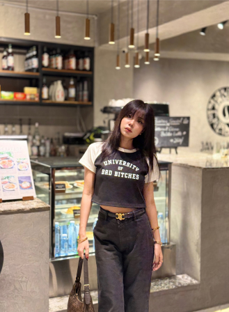 1447 - Feelzaven Crop Top University