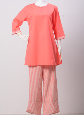 1512 - LS1155 Women's Set Salm on Pink