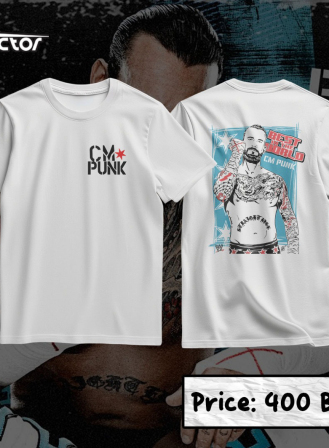 1554 - CM Punk T-shirt - WWE/Wrestling (2)