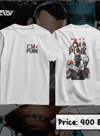 1557 - CM Punk T-shirt - WWE/Wrestling (3)