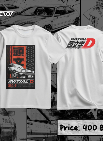 1581 - Initial D Anime T-shirt (2)