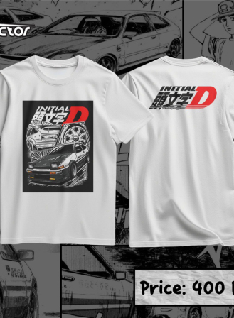 1582 - Initial D Anime T-shirt (3)