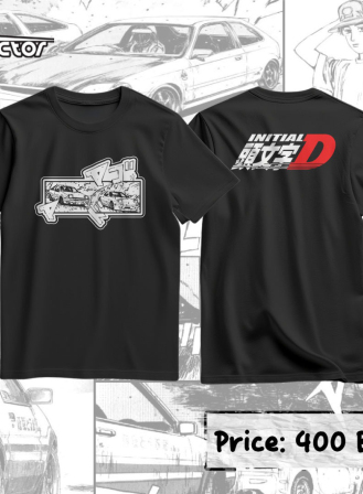 1583 - Initial D Anime T-shirt (4)