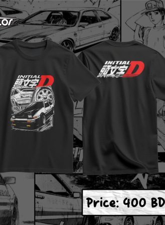 1584 - Initial D Anime T-shirt (5)