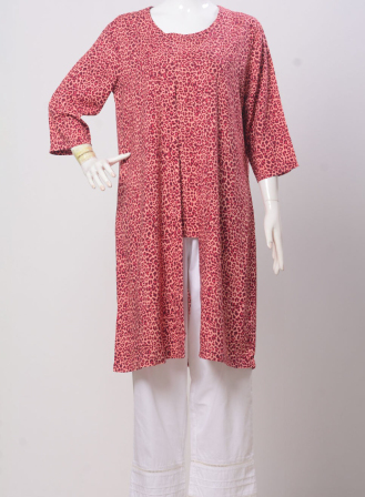 1595 - LS1160 Women's Set Maroon Design on Beige