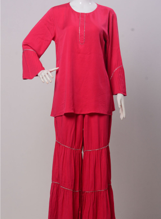 1597 - LS1205 Women's Set Red