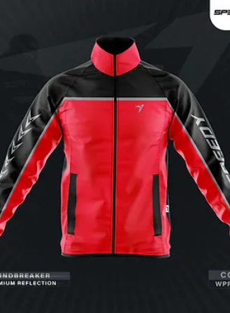 1673 - SPEEDY Premium Reflected Windbreaker - Red