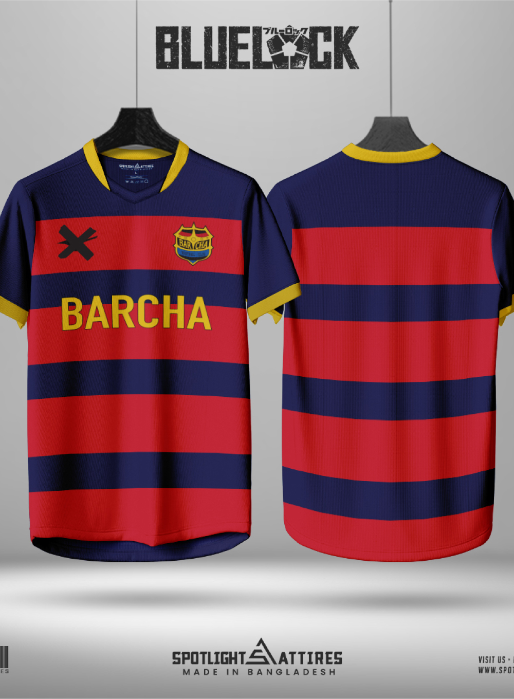 1682 - Blue Lock - FC Barcha - No Name Number