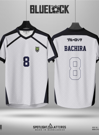1686 - Blue Lock- Bachira - 8 White Edition Jersey
