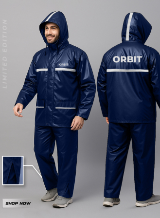 1719 - Orbit Navy Blue Raincoat