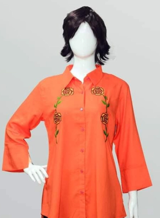 1747 - LET797 Women's  Shirt Orange