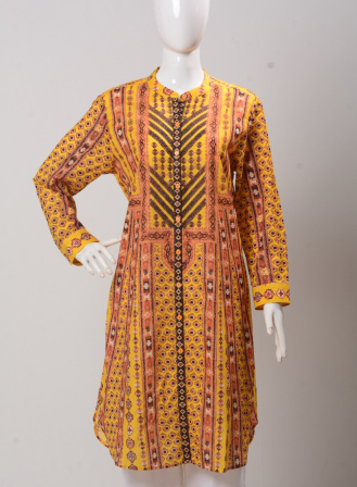 1753 - LT814 Women's Top Yellow Print