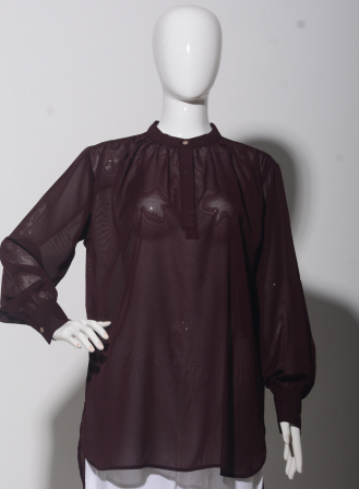 1754 - LT894 Women's Top Burgundy