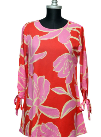 1760 - LT1195 Women's Top Pink Floral