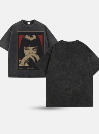 1767 - Yahe Drop Tee - Pulp Fiction Mia