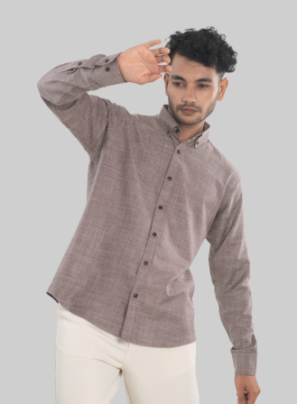 1779 - Burgundy Mélange Shirt