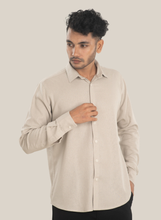 1782 - White Beige Shirt