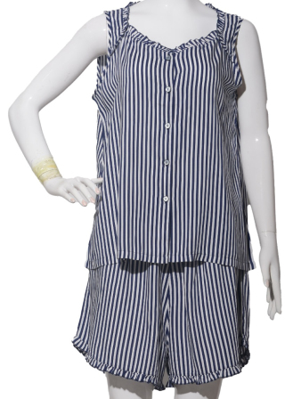 1790 - Aft8 960 Women's Set Blue White Stripe