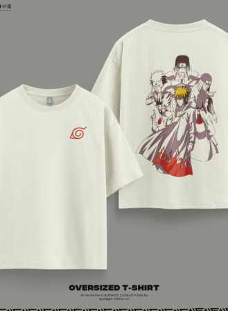 1799 - Naruto - Leaf Hokage Drop Shoulder T-Shirt