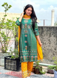 1866 - Konna Fashion Salwar Kameez - Green
