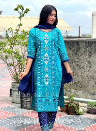 1867 - Konna Fashion Salwar Kameez  - Sky Blue
