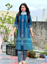 1868 - Konna Fashion Salwar Kameez  - Navy Blue