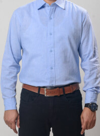 1875 - MS LIN1 Lt. Blue Formal Shirt