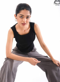 1890 - Arcane Style Casual Tank Top - Black