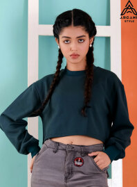 1894 - Arcane Style Baddy Crop Tee - Green