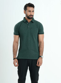 1927 - Falcon Fit Men's Cotton Polo 003 Dark Green