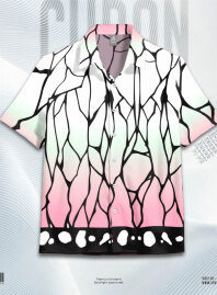 1938 - Demon Slayer - Shinobu Hawaiian Cuban Collar Shirt