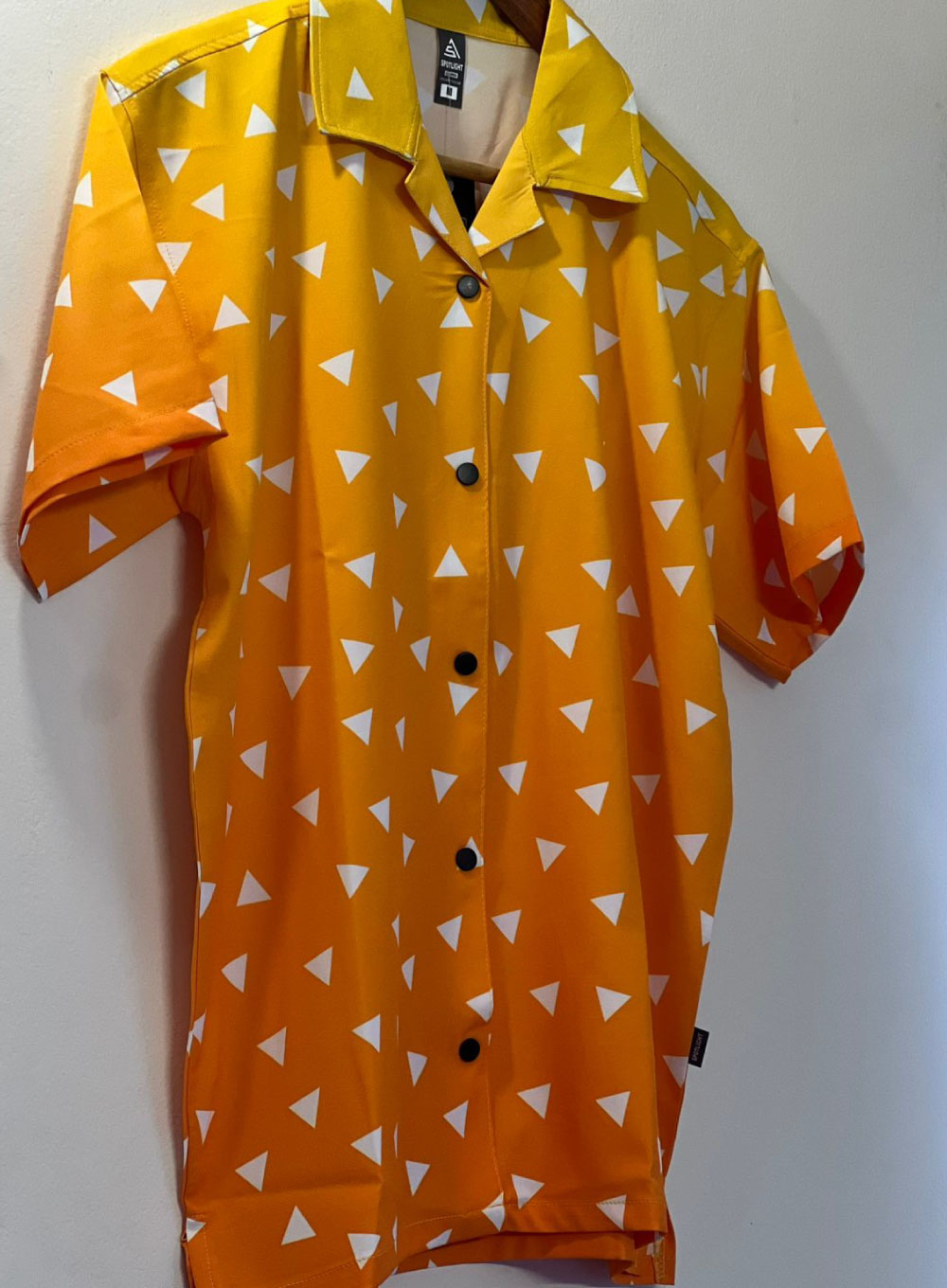 1939 - Demon Slayer - Zenitsu Agatsuma Hawaiian Cuban Collar Shirt