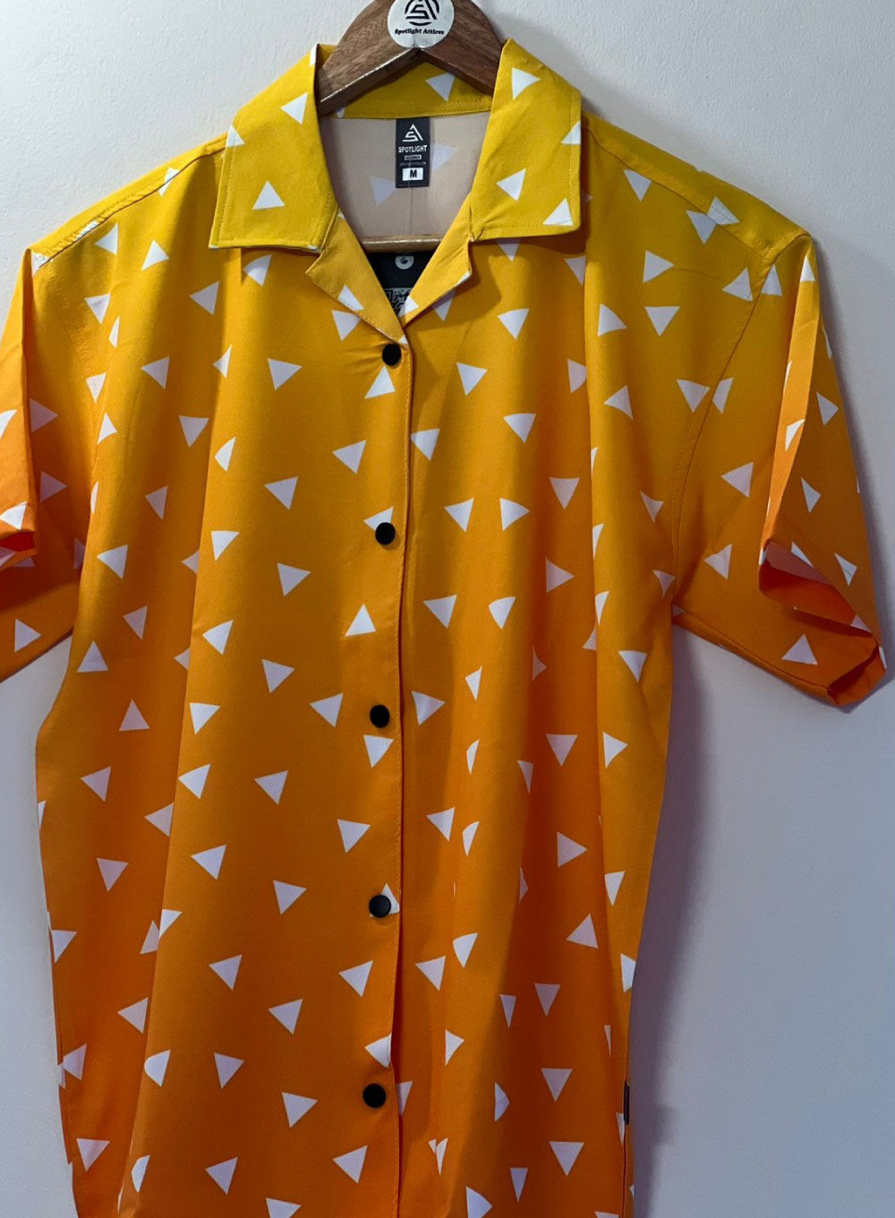 1939 - Demon Slayer - Zenitsu Agatsuma Hawaiian Cuban Collar Shirt